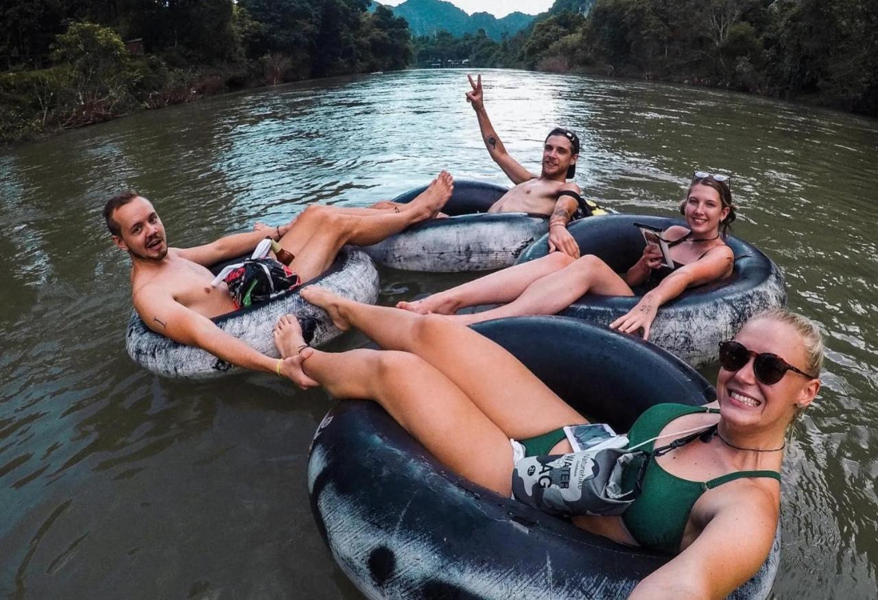 Vang Vieng Freedom Hostel 2 Kültér fotó